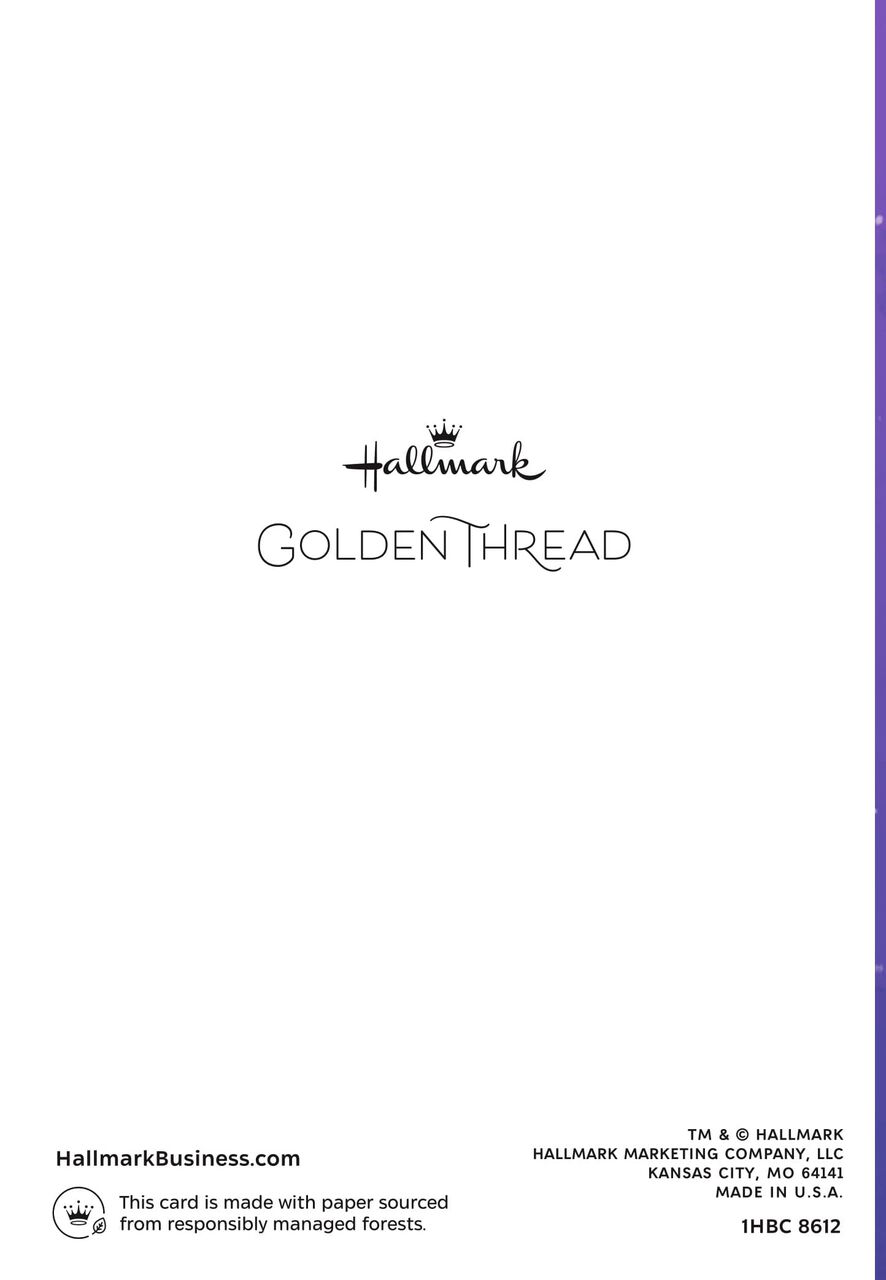 Gold Stars on Purple Eid Card