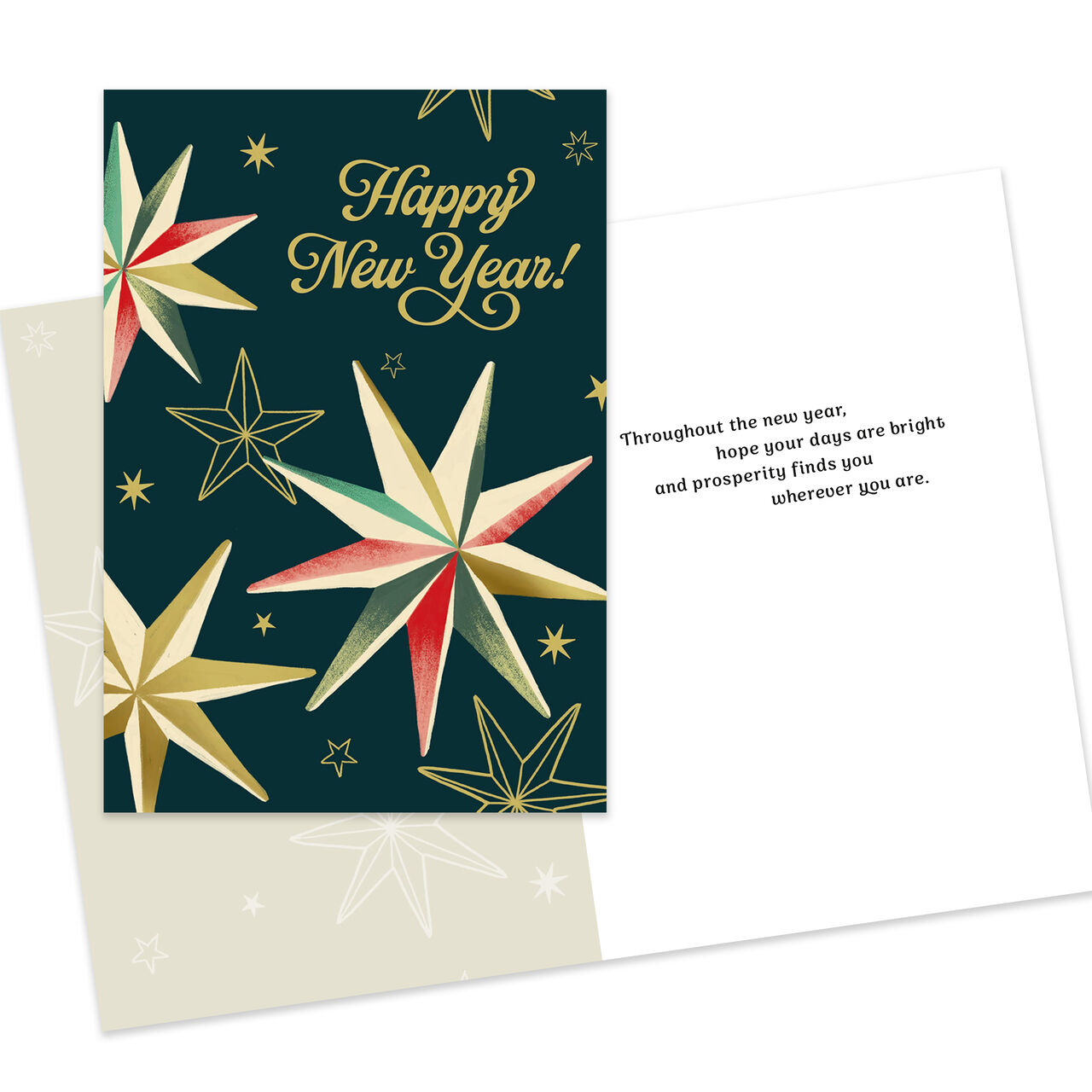 Bright Year Ahead Assorted Happy New Year Cards 10 Pack image number 1