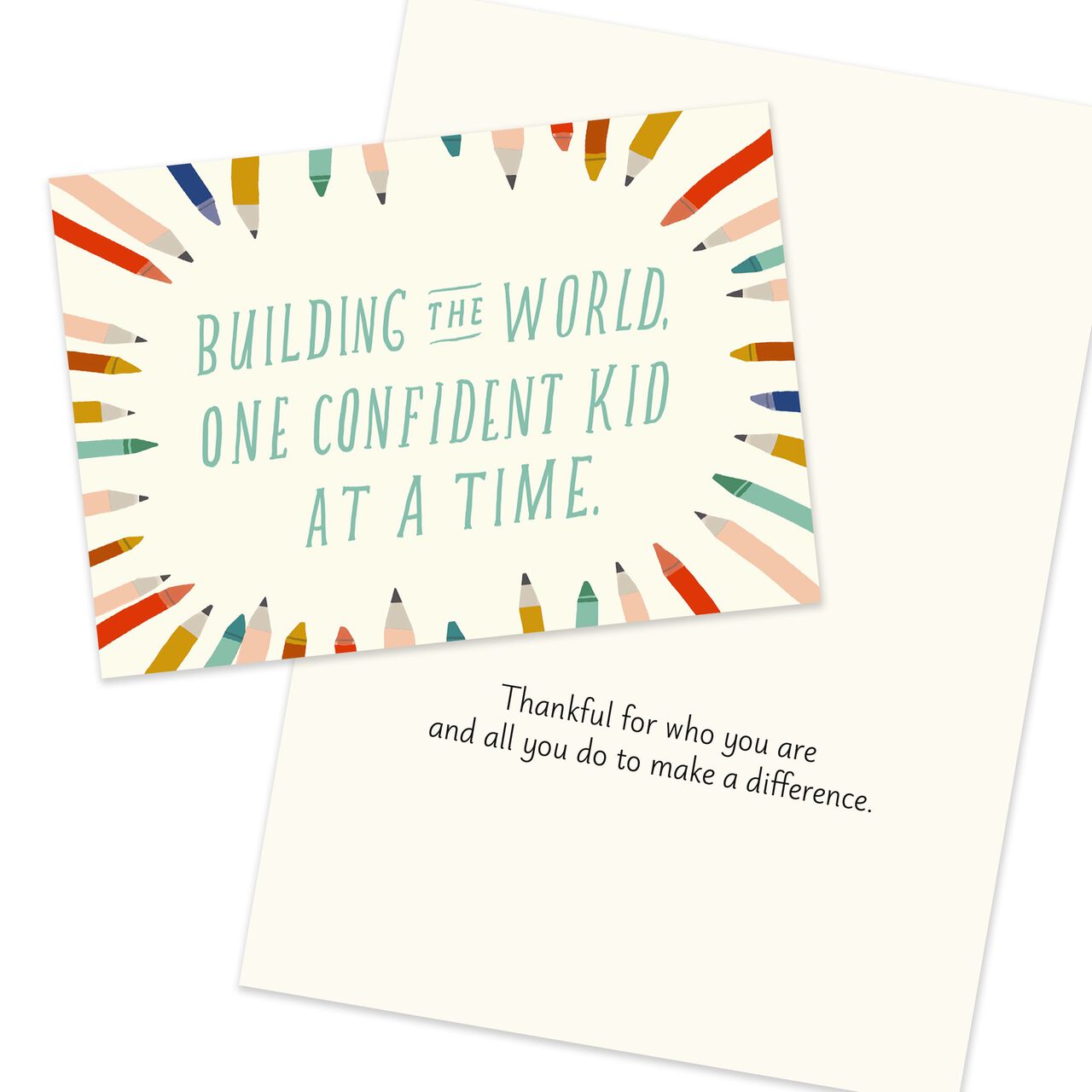 Teacher Appreciation Assorted Gift Sets - Affirming Cards & Bookish Bookmarks Set of 25 (50 items) image number 1