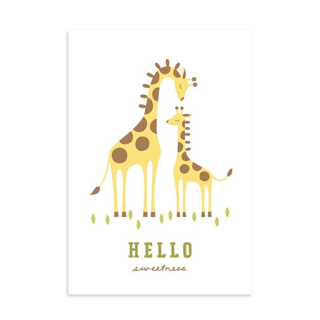 Hello Sweetness Giraffe New Baby Card