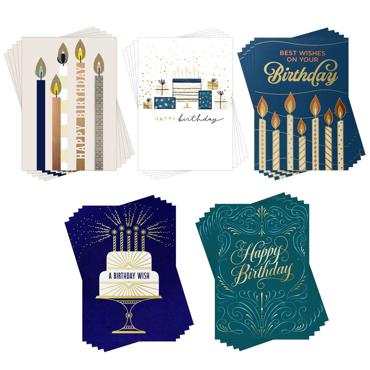 Premium Collection Assorted Birthday Cards 25 Pack image number 0