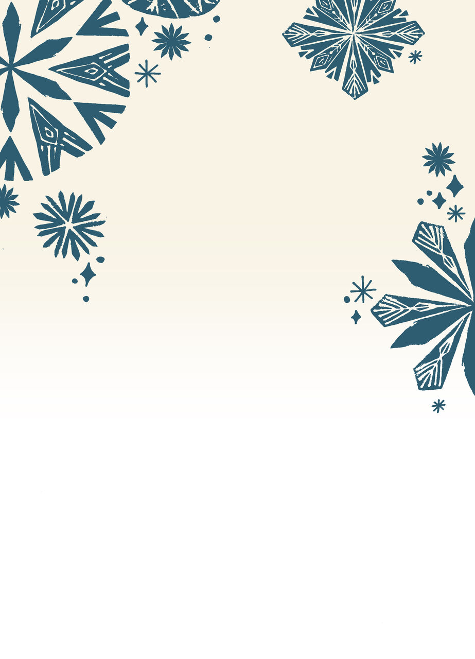 Paper Snowflakes New Year Card
