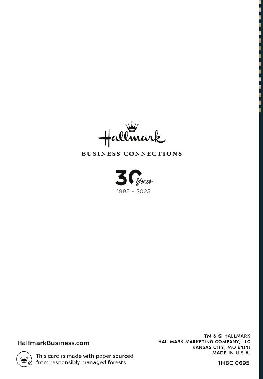 With Appreciation Scales of Justice Holiday Card