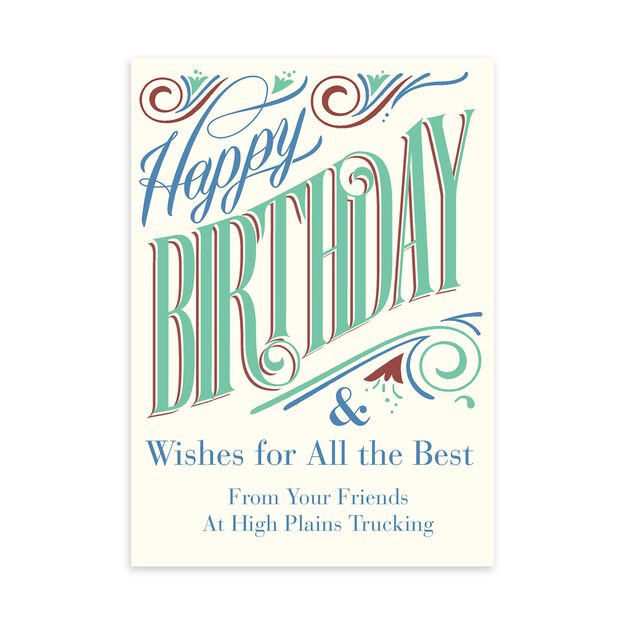 All the Best Customizable Birthday Card