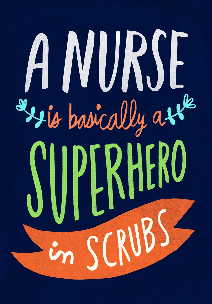 Superhero in Scrubs Nurse Appreciation Card