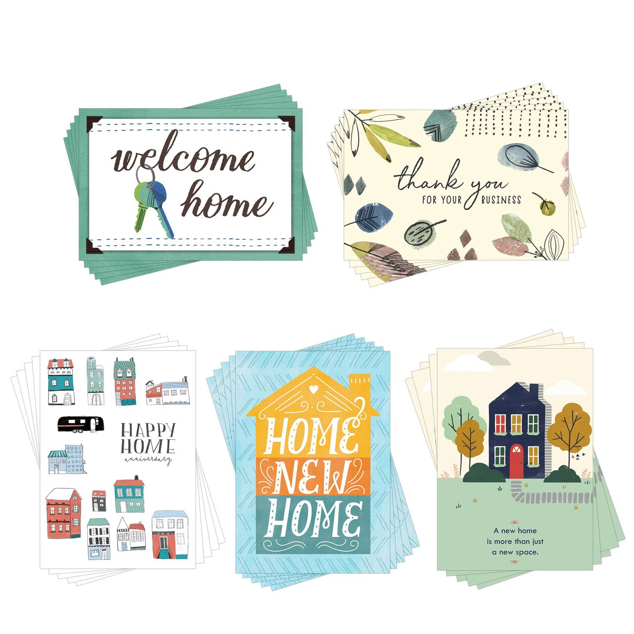 Keys & Houses Assorted Realtor Home Cards 25 Pack image number 0