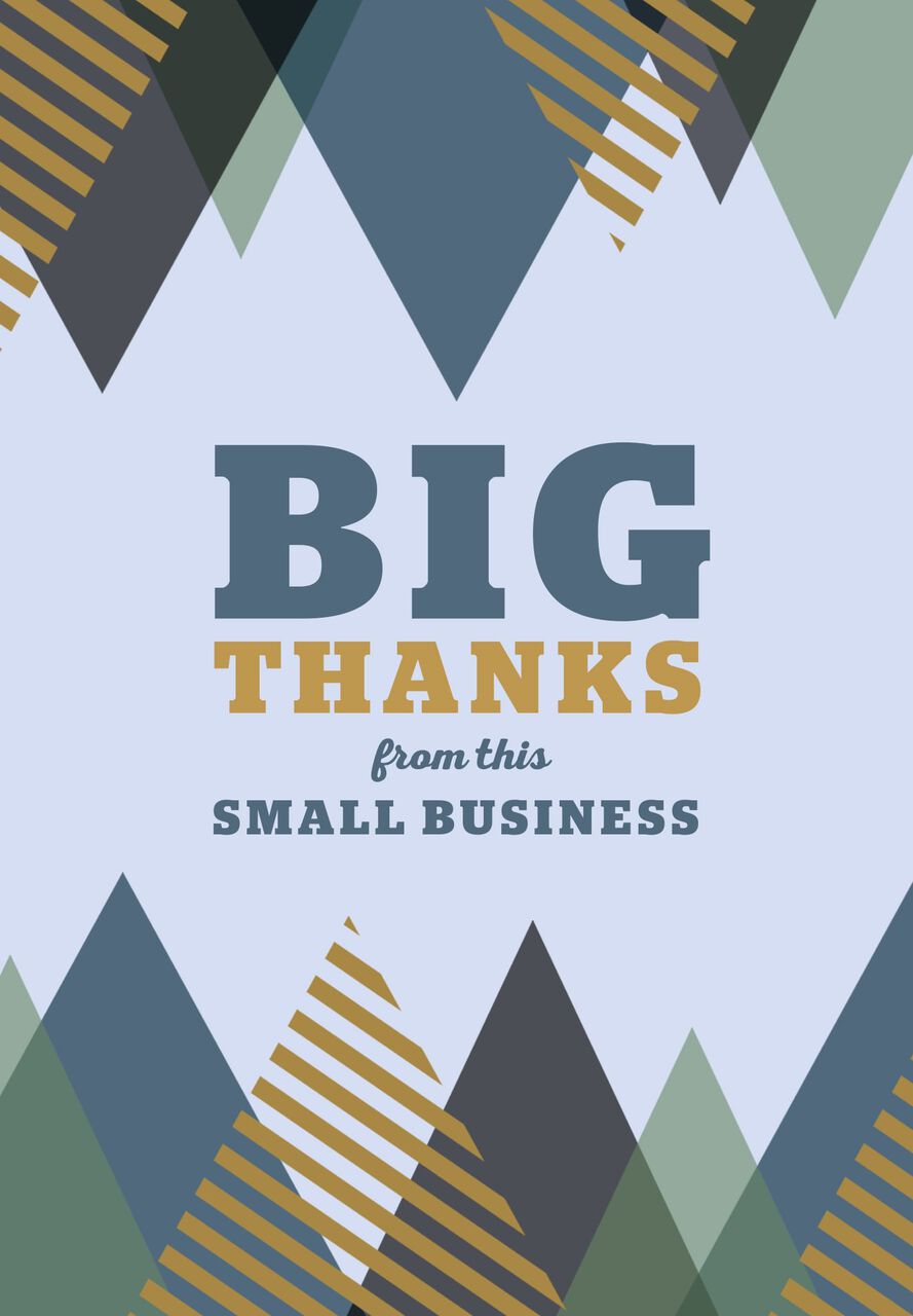 Thanks from Small Business Thank You Card