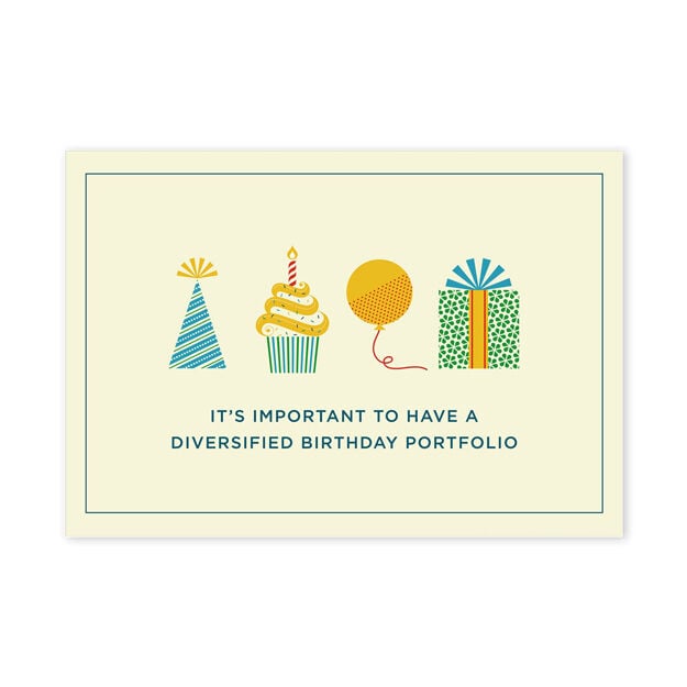 Portfolio Financial Humor Birthday Card