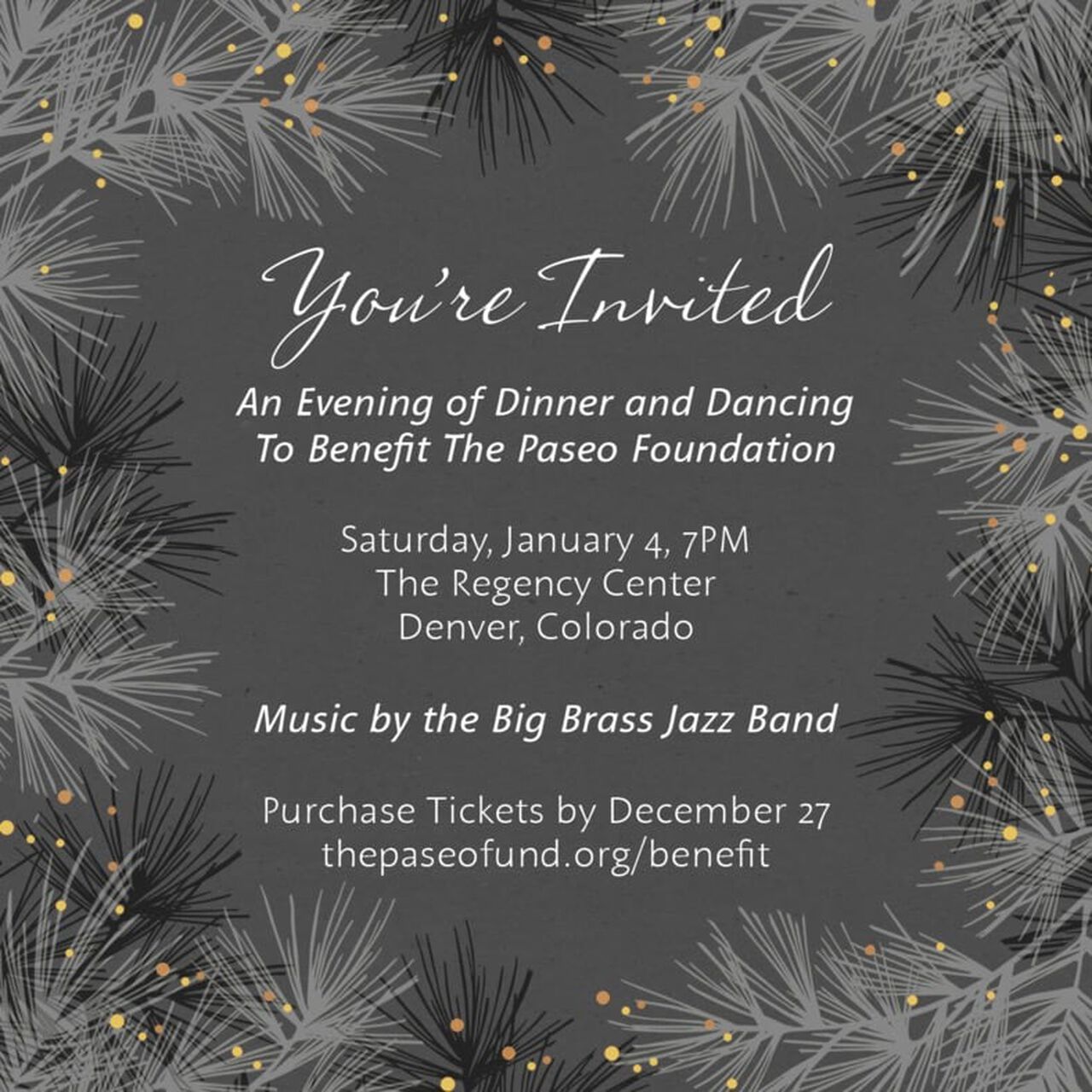 Winter Pines Customizable Invitation image number 0