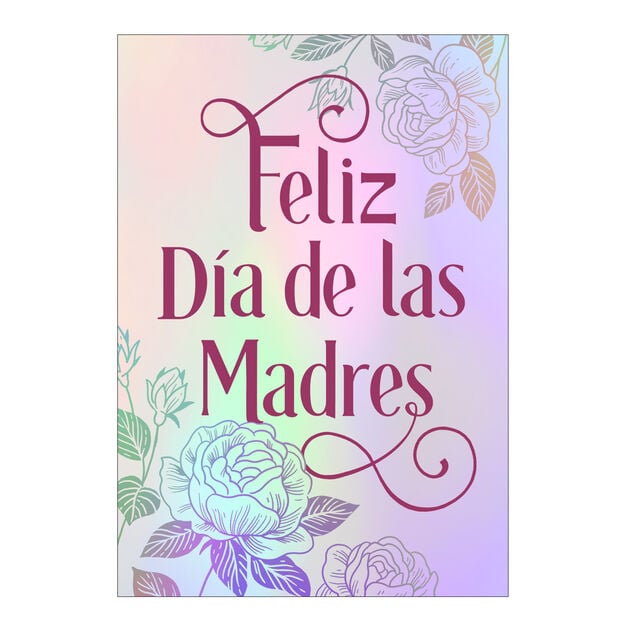 Ombr&eacute; Floral Spanish Mother's Day Card