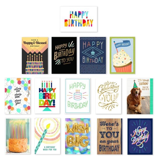 Assorted Value Birthday Cards 150 Pack