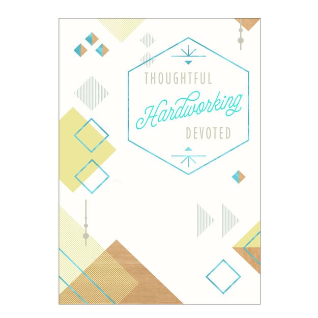 Geometric Pattern Elevated Employee Appreciation Card