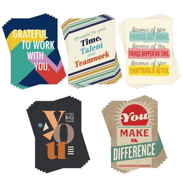 Star Qualities Assorted Employee Appreciation Cards 25 Pack