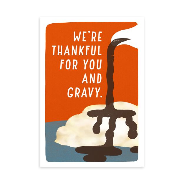 For You & Gravy Funny Thanksgiving Card