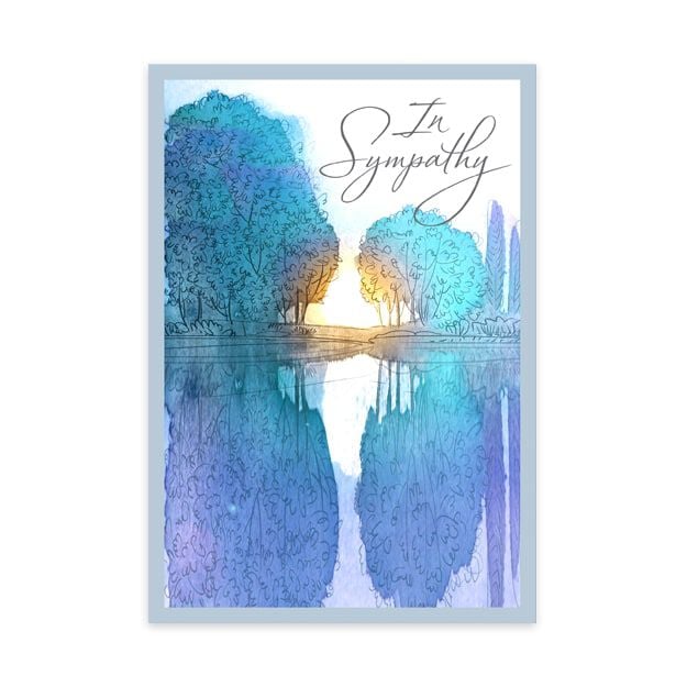 Serene Watercolor Sympathy Card
