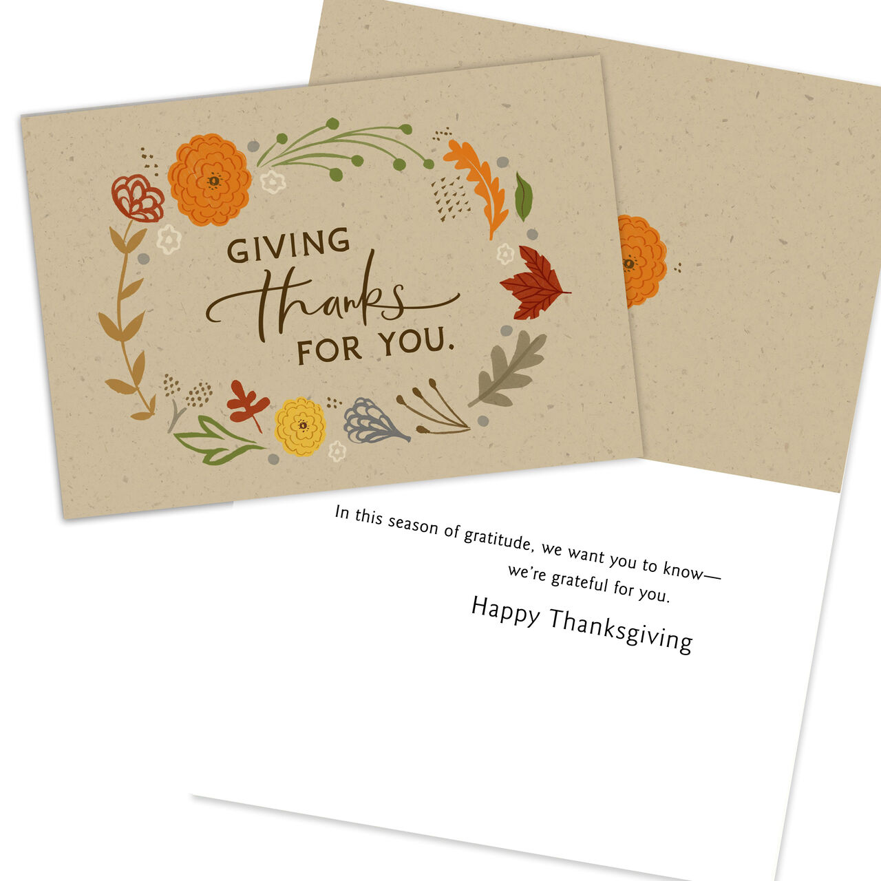 Appreciation & Thanks Assorted Thanksgiving Cards 10 Pack image number 2