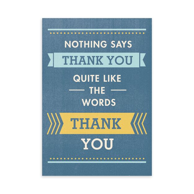 Straight & Simple Thank You Card