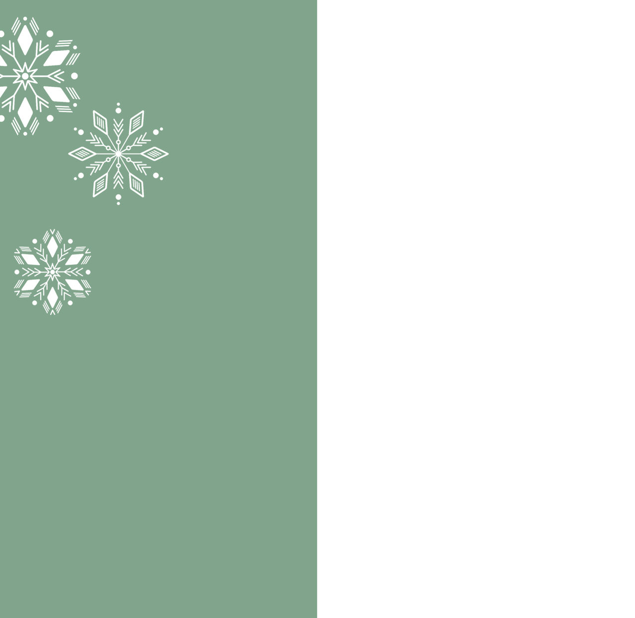 Snowflake Trio Holiday Card