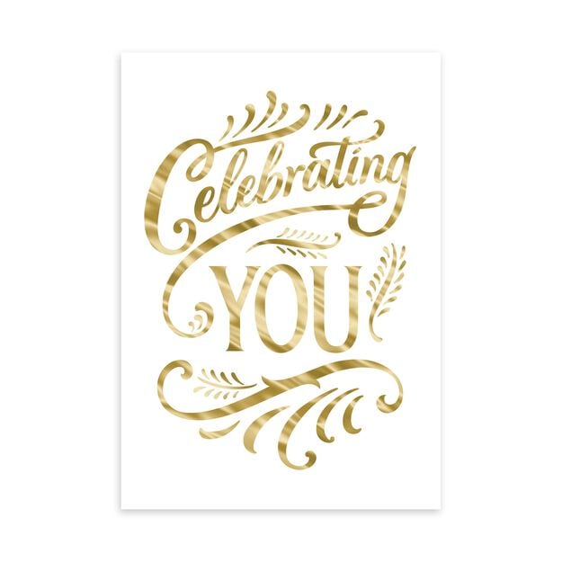 Gold Celebrating You Mother's Day Card