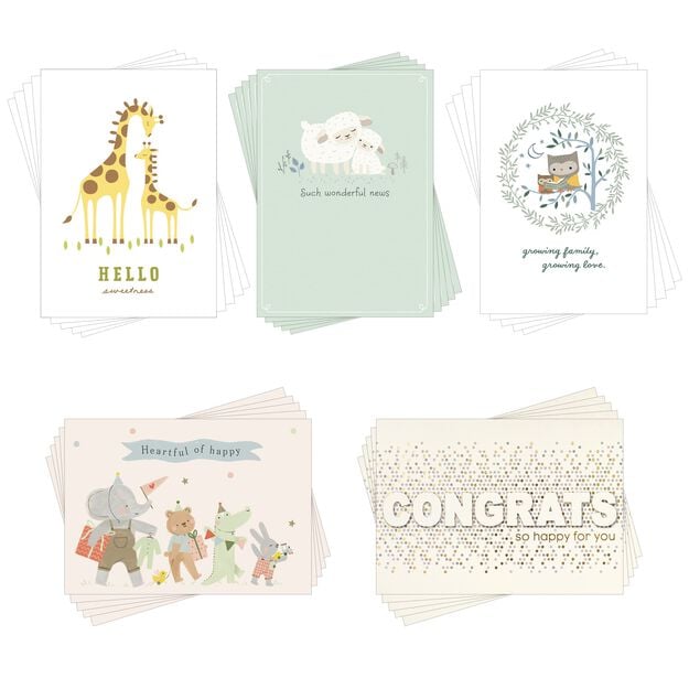 Baby, Adoption, Grandbaby Assorted Cards 25 Pack