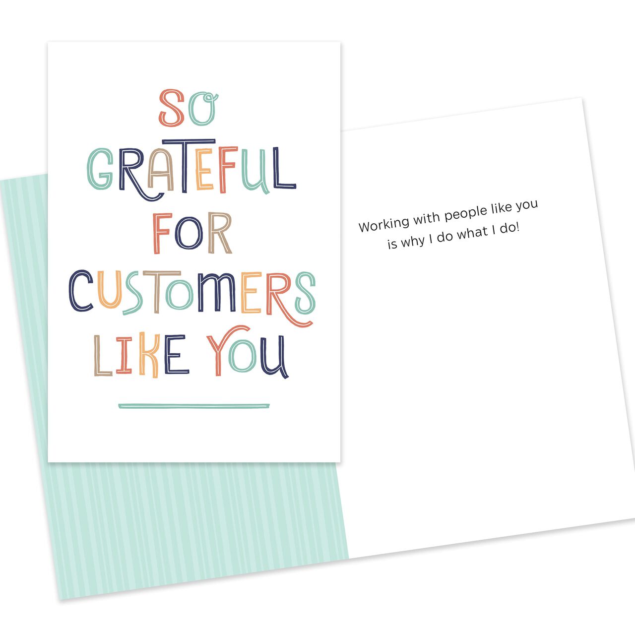 Thanks & Retention Assorted Customer Appreciation Cards 25 Pack image number 1
