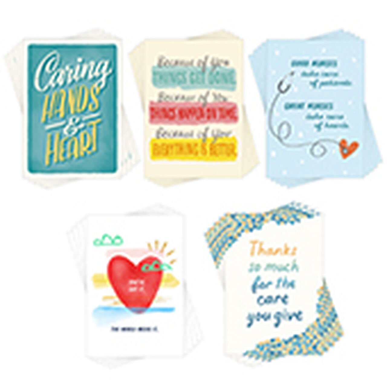 Heartfelt Thank You Assorted Medical Staff Appreciation Cards 25 Pack image number 0