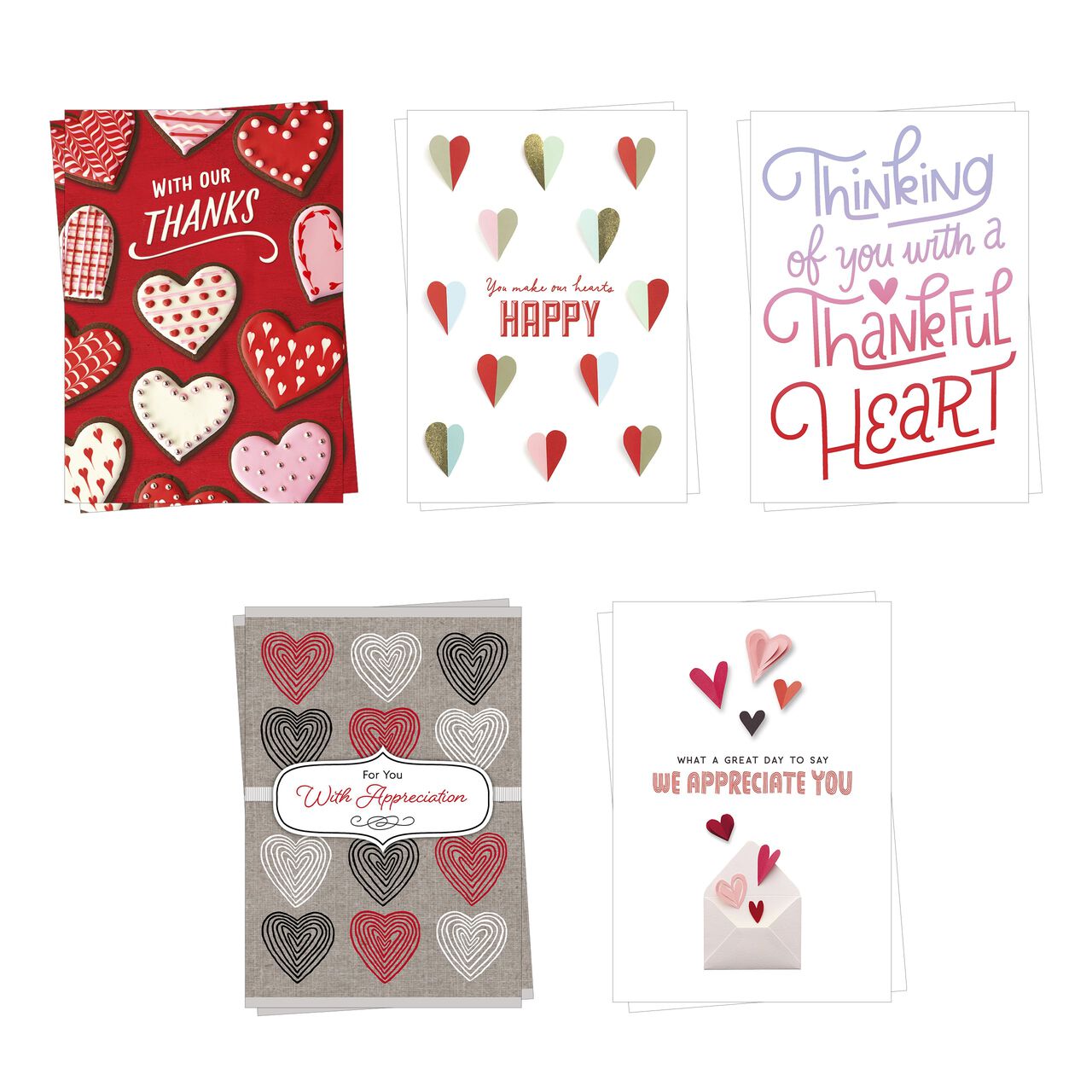 Appreciation for You Assorted Valentine's Day Cards 10 Pack image number 0