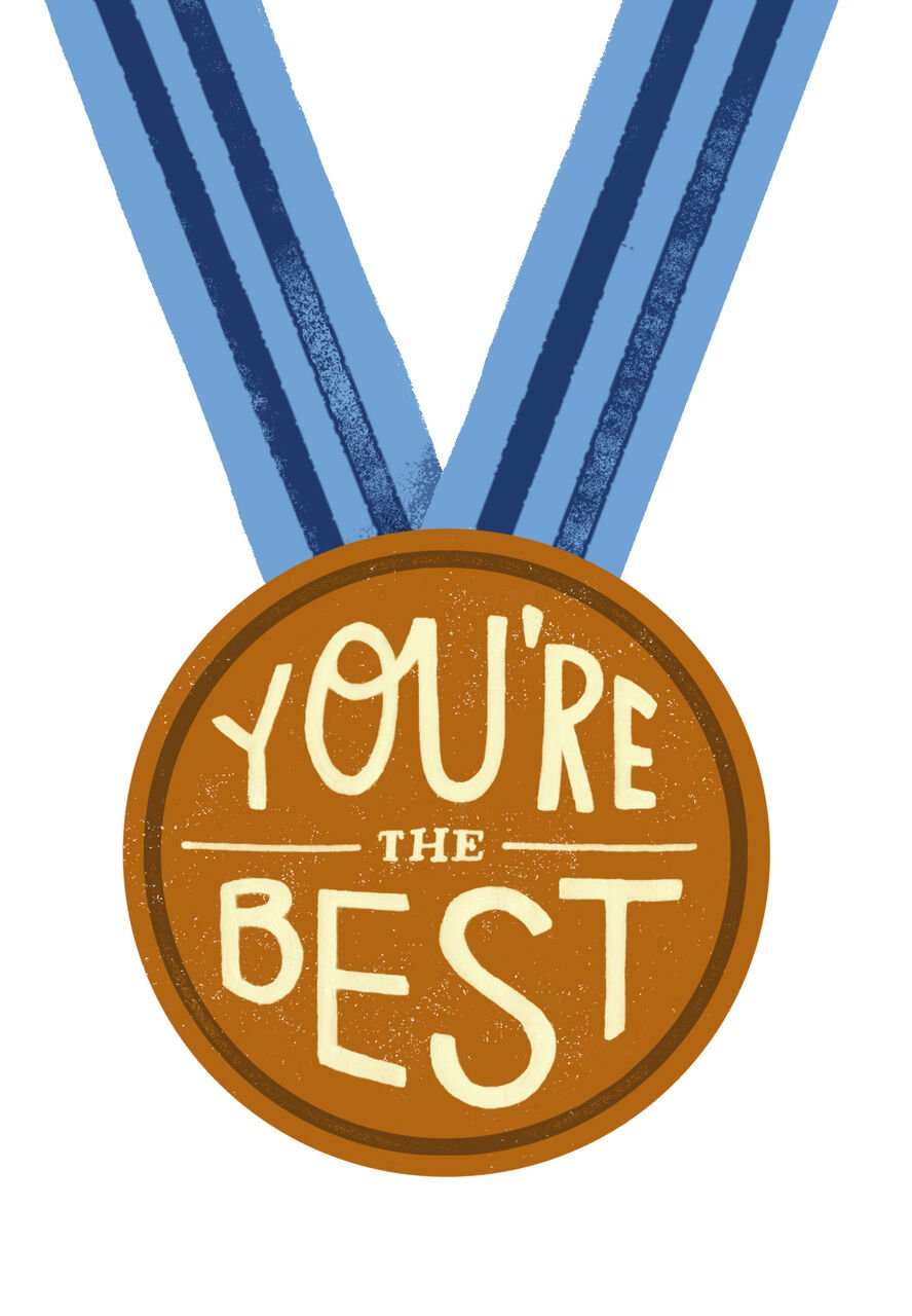 Medal for Best Boss Card