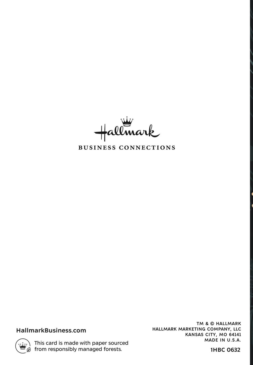 Elegant Pines Appreciation at the Holidays Card