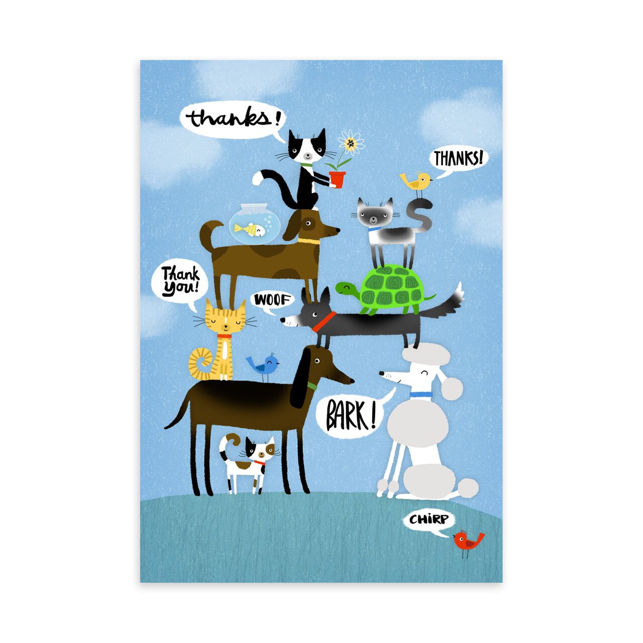 Pets & Appreciation Thank You Card image number 0