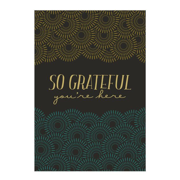 So Grateful Welcome Card