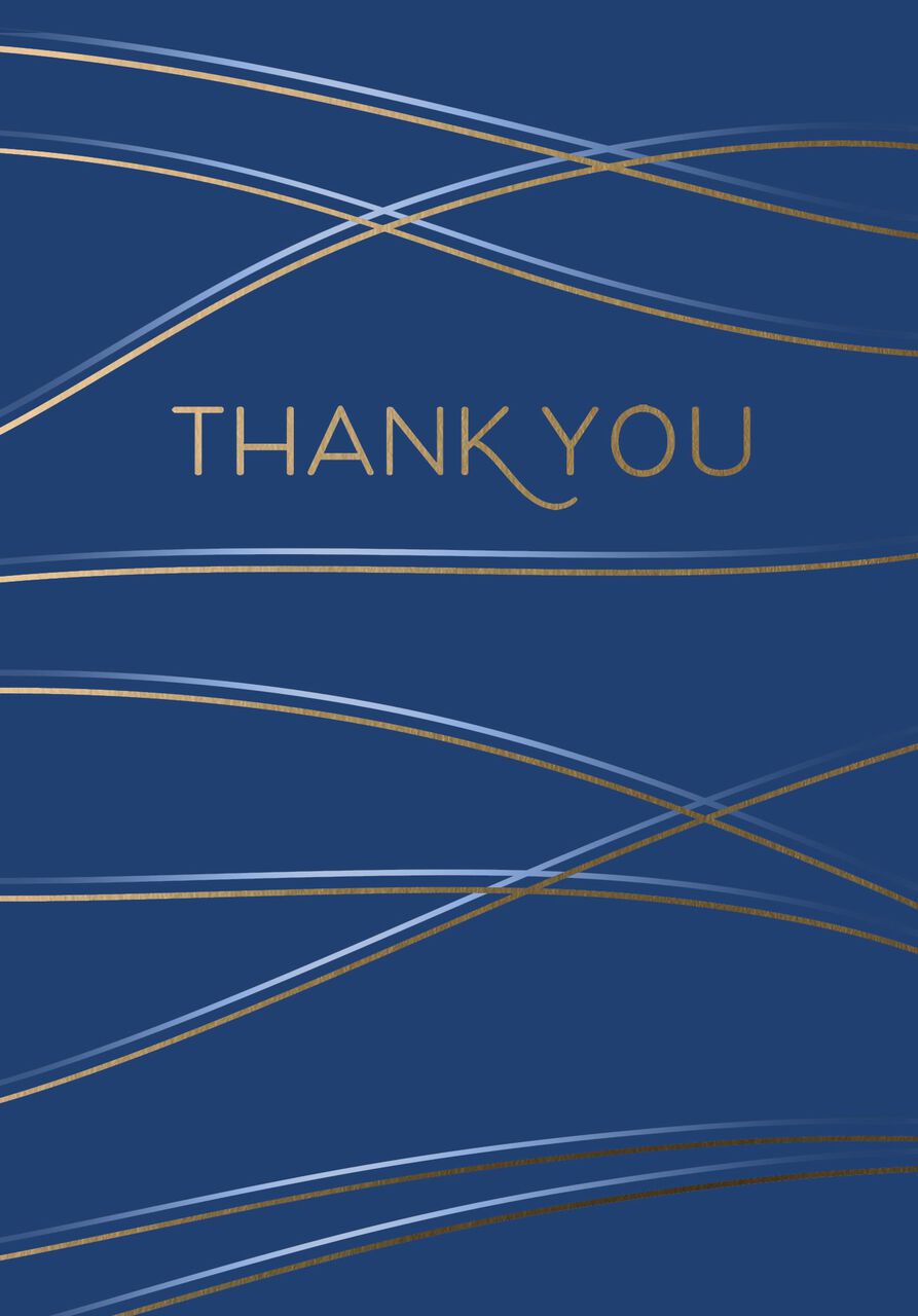 Graceful Lines Thank You Card