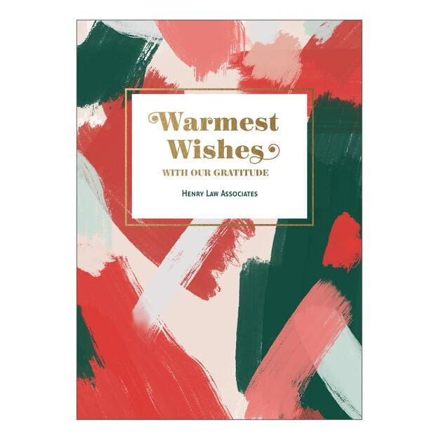 Warmest Wishes Holiday Customizable Cards
