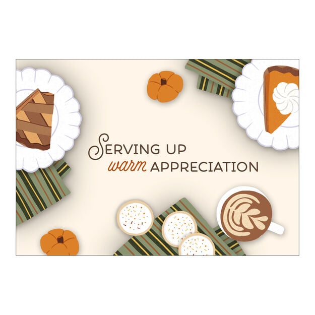 Warm Appreciation Thanksgiving Card
