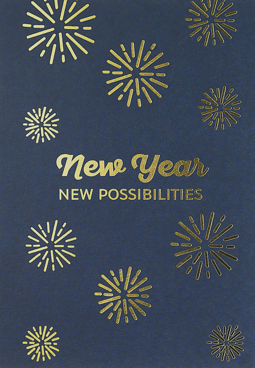 Shining Possibilities Happy New Year Card