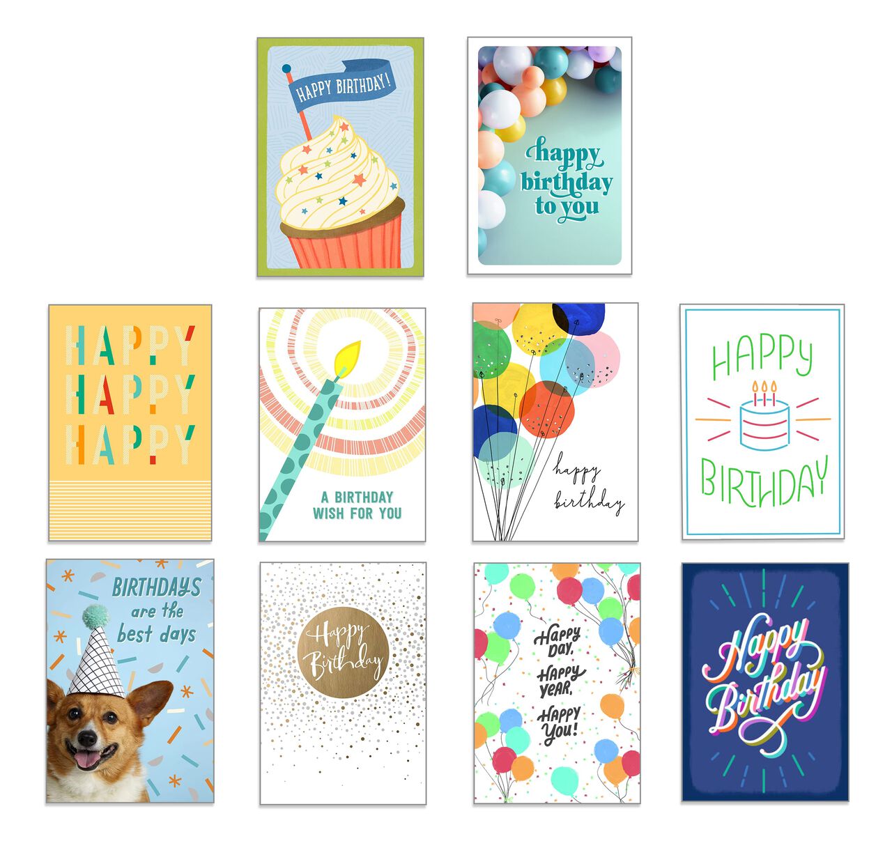 Classic Collection Assorted Birthday Cards 50 Pack image number 0