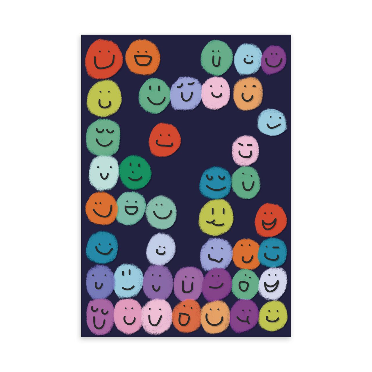 Colorful Smileys Just Because Card image number 0