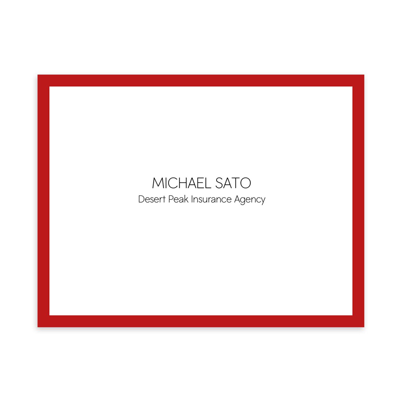 Bold Border Customizable Notecard image number 0