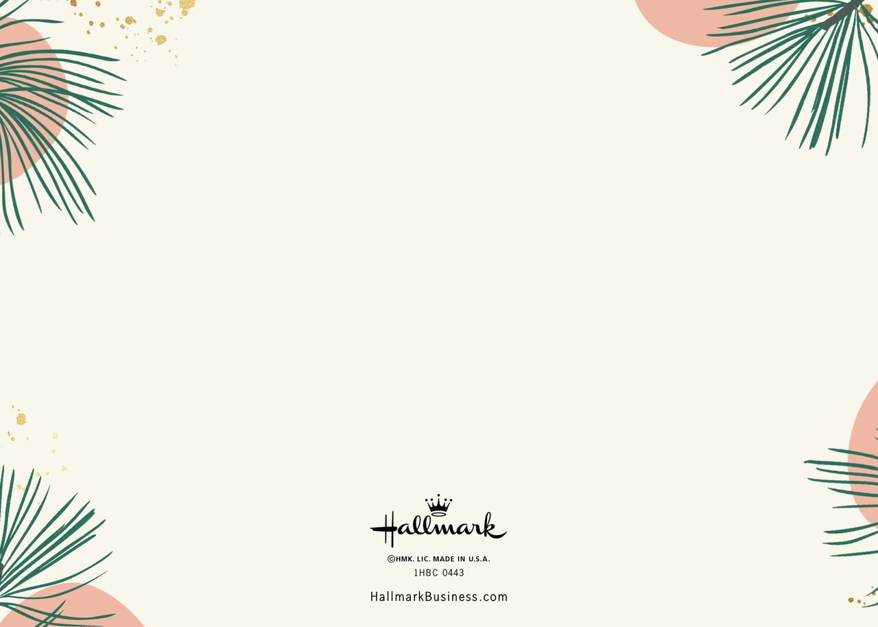 Blessed Script & Pines Holiday Multi Photo Card