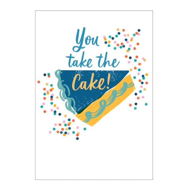 Festive Cake Slice Birthday Card