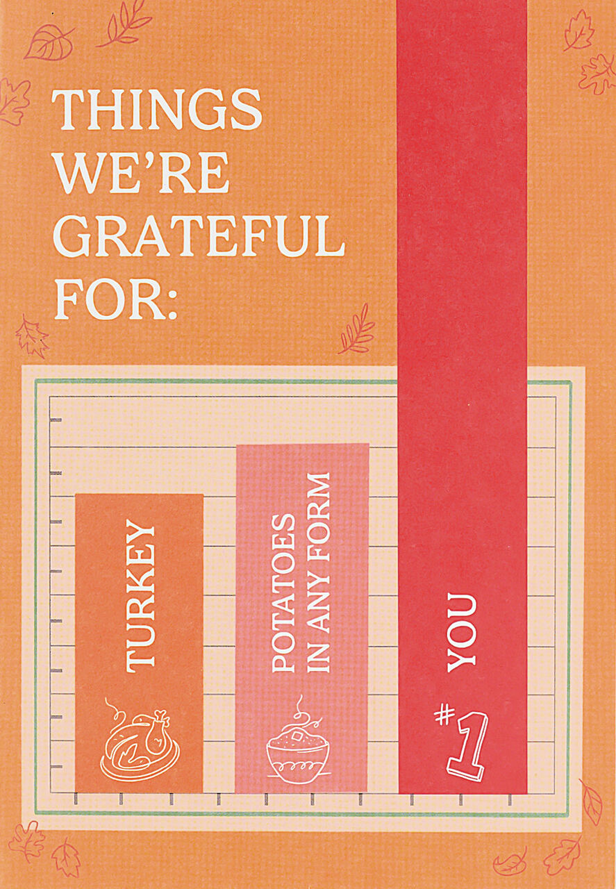 Grateful for You Thanksgiving Humor Card