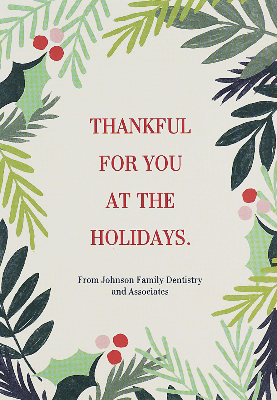Thankful for You Holiday Customizable Card