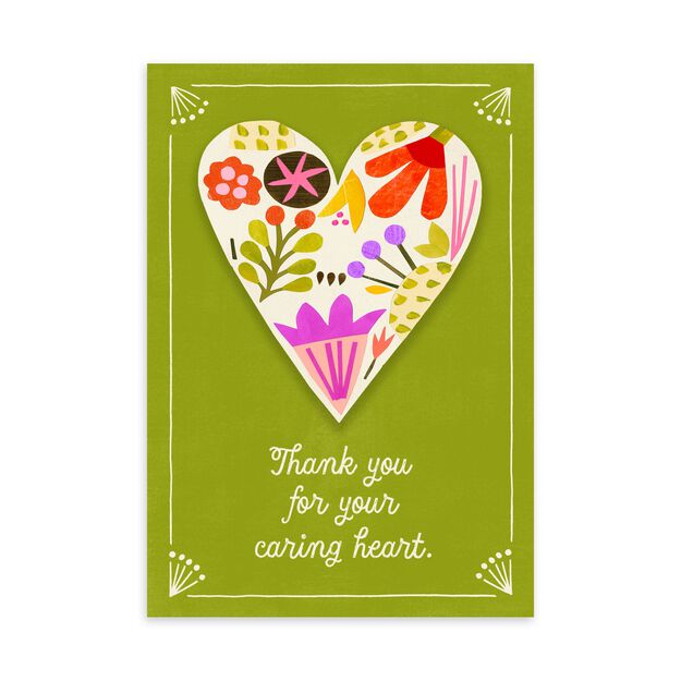 Your Caring Heart Appreciation Card