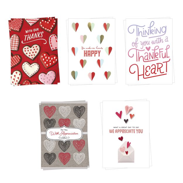 Appreciation for You Assorted Valentine's Day Cards 10 Pack