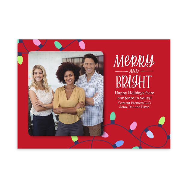 Merry & Bright Lights Holiday Photo Card