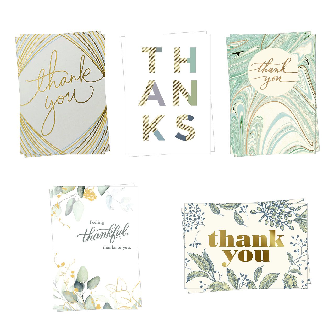 Classic Appreciation Assorted Thank You Cards 10 Pack image number 0