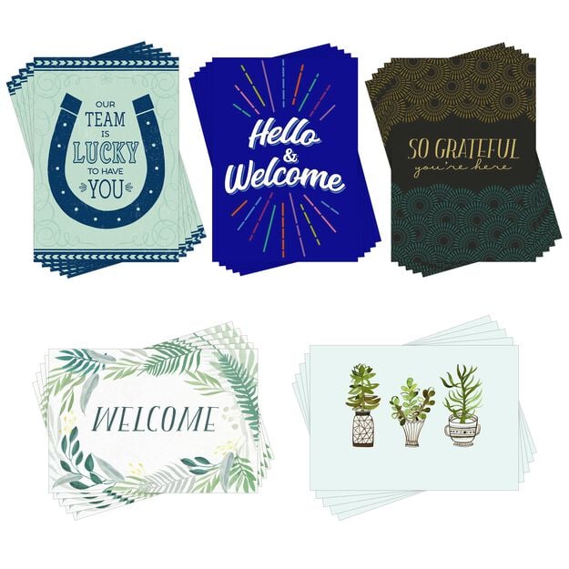 Workplace & Team Assorted Welcome Cards 25 Pack