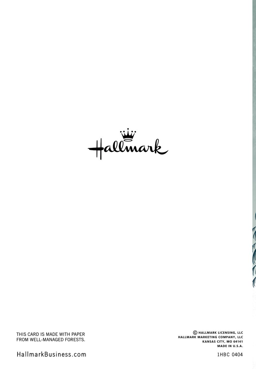 Winter Pines Premium Holiday Appreciation Card