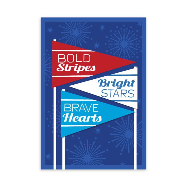 Bold Stripes, Bright Stars Military Appreciation Card