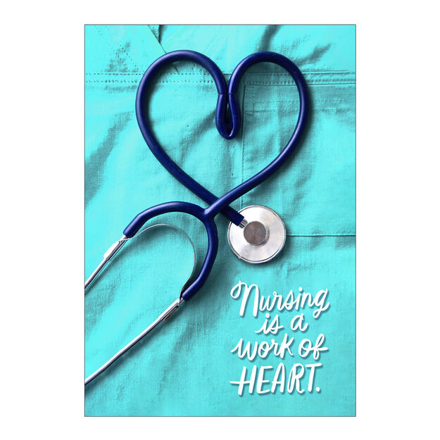 Stethoscope Heart Nurse Appreciation Card